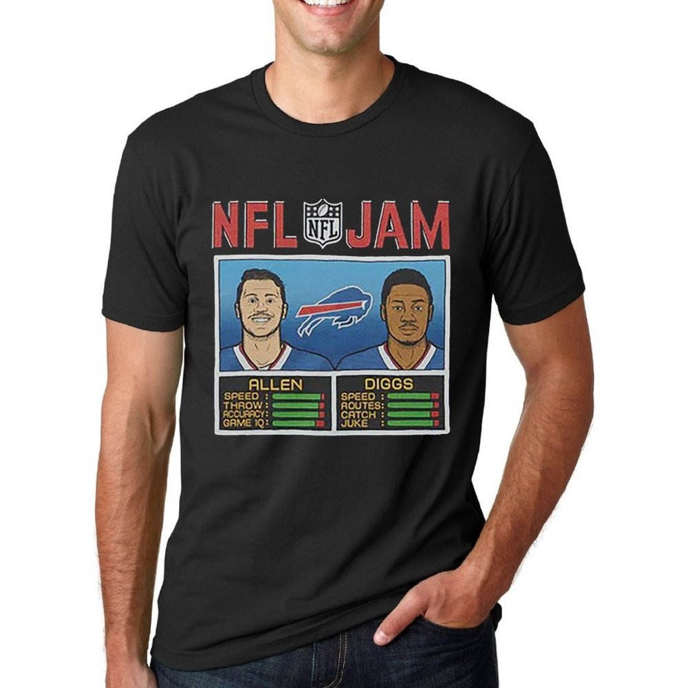 NFL JAM Buffalo Bills Josh Allen and Stefon Diggs Shirt hoodie sweater long slee